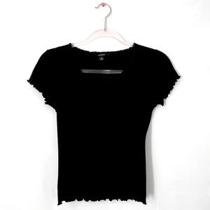 Size medium. Dark black.